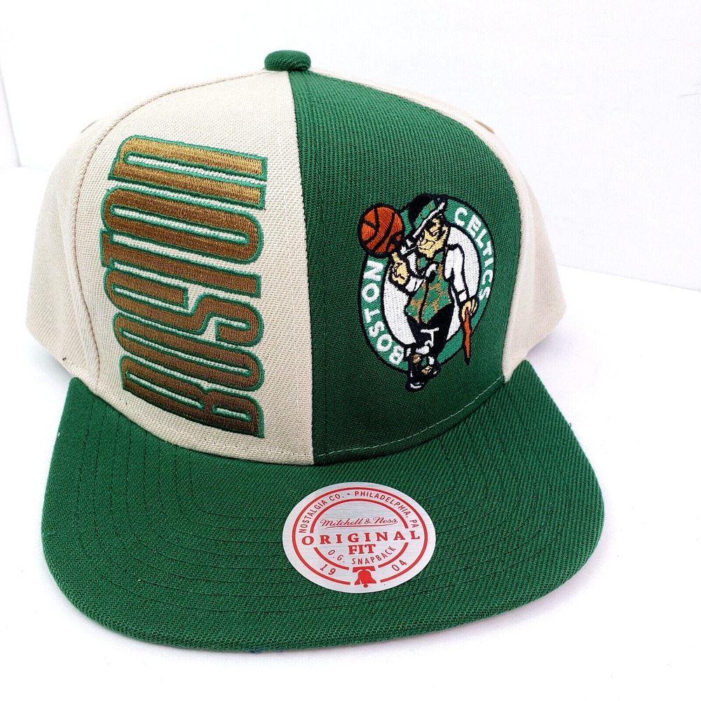 Mitchell & Ness NBA Boston Celtics Mens OS Green Gold Snapback Cap Hat